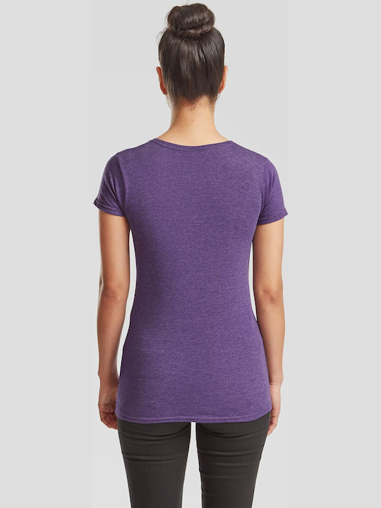 Fruit of the Loom Γυναικείο Διαφημιστικό T-shirt Κοντομάνικο σε Χρώμα