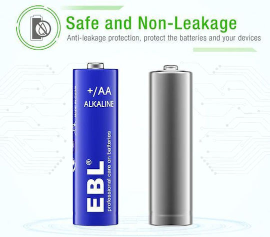 EBL Alkaline Batteries AA 1.5V 4pcs
