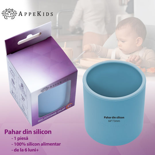 AppeKids Kleinkinderbecher aus Silikon Türkis 180ml