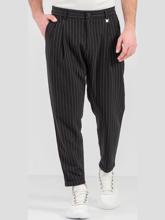 Hose Elastisch in Lockere Passform Black