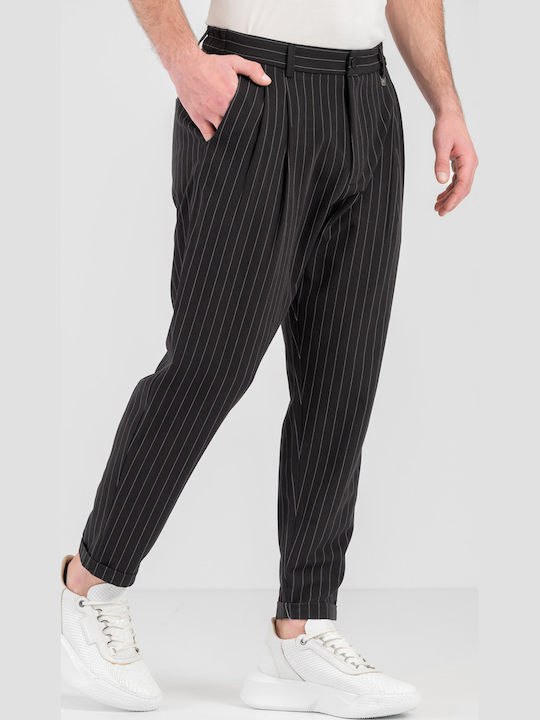 Hose Elastisch in Lockere Passform Black