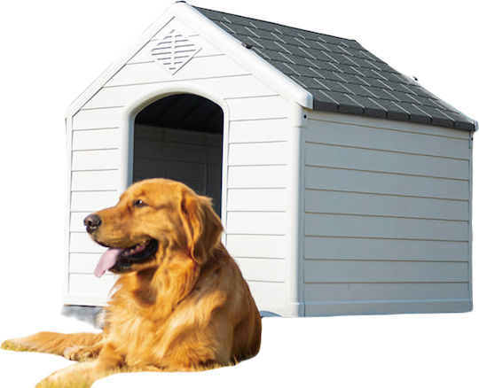 Dog House Plastic Outdoor Gray 88x79x82cm