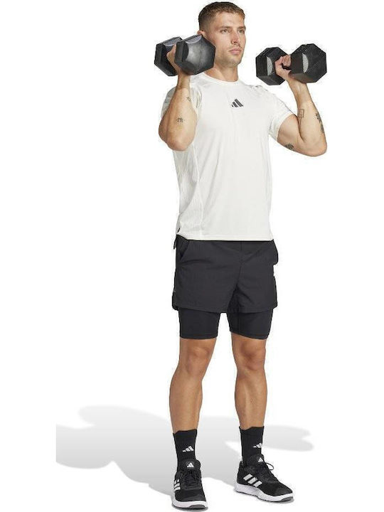 Gym+ 2-in-1 Sport Herren Shorts Schwarz