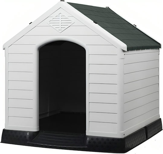 Nunbell Haustier Hundehütte Kunststoff Grau 78,5x81,5x87,7cm 34165