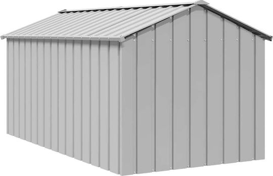 vidaXL Roof Dog House Large Metallic Outdoor Gray 114xx101cm
