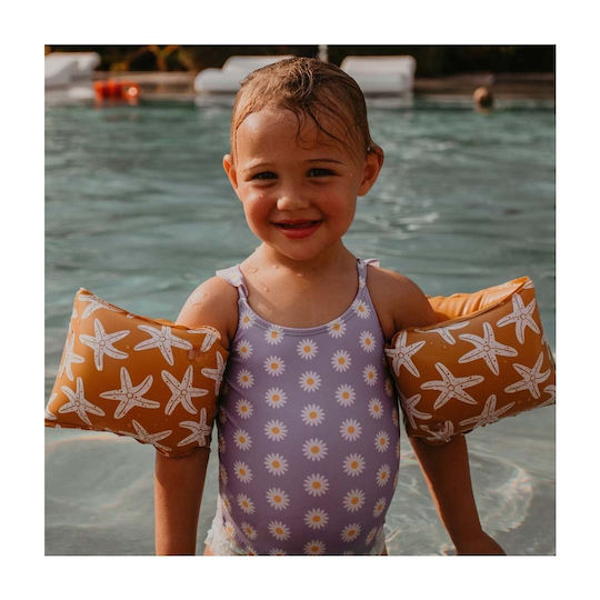 Swim Essentials Leopard" Swimming Armbands 2-6 years Purple