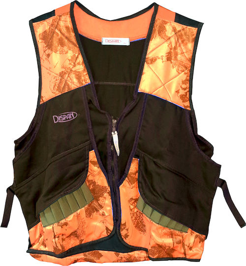 Dispan Hunting Vest Camouflage με 2 Σειρές Φυσιγγιοθήκες Orange