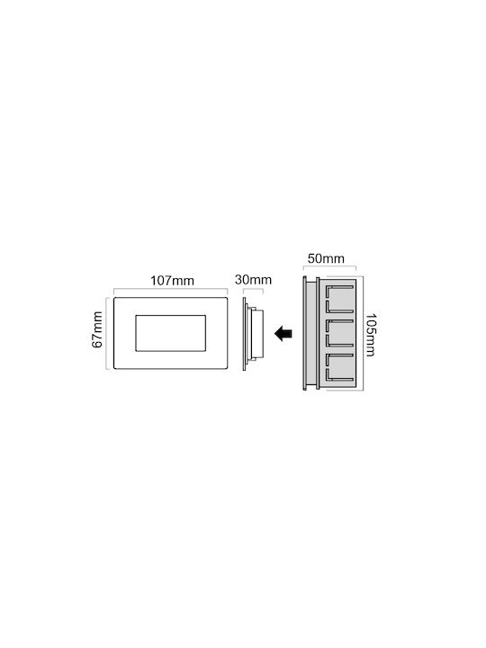 GBC GBC Außenstehlampen LED 2W mit Warm zu kühlem Weiß IP65