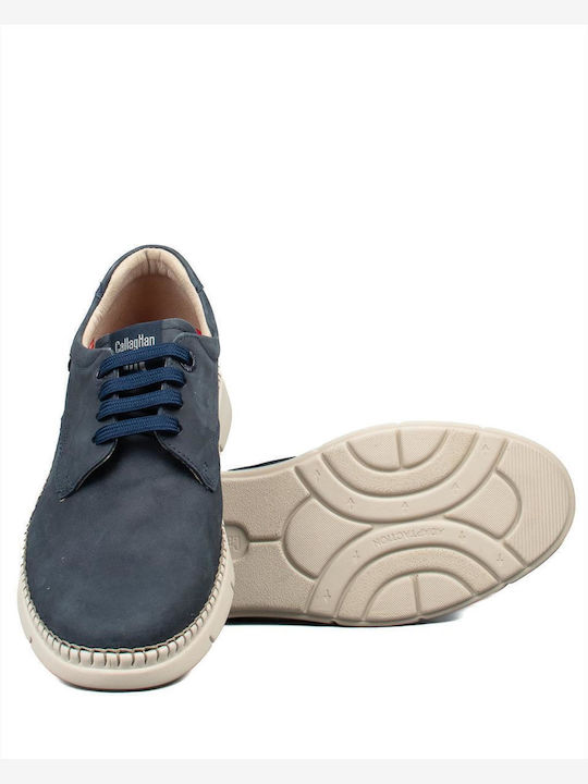 Men's Leather Casual Shoes Blue