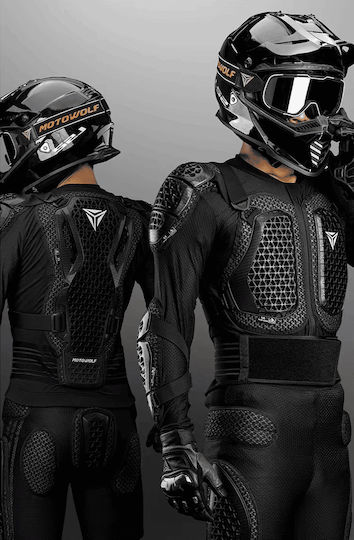Armură pentru motocicletă certificată Motowolf – Protecție Nivel 2 Stradă Off-road Atv Bicicletă