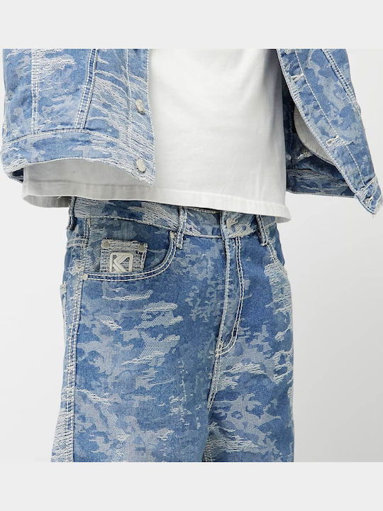 Men's Jeans Pants with Loose Fit Blue