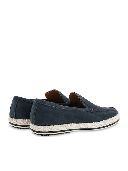 Men's Leather Loafers Blue