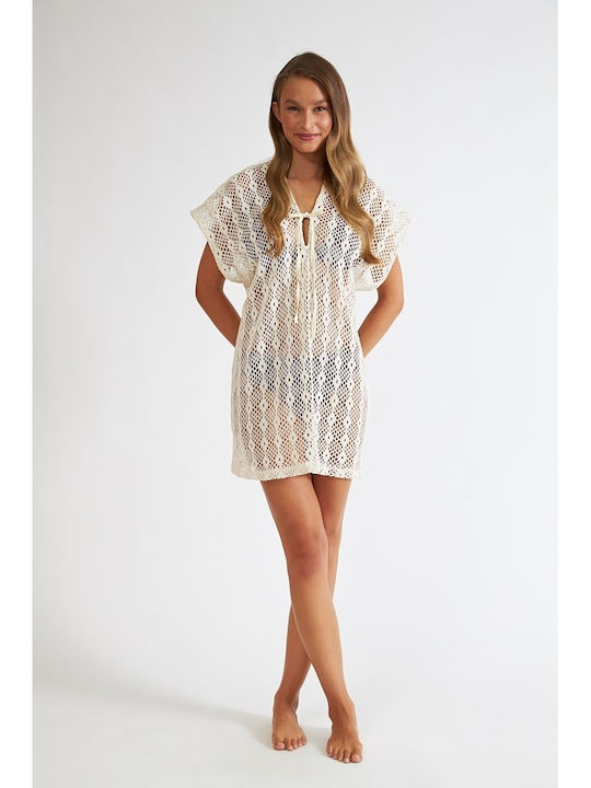 Rochie de plajă pentru femei Harmony Sea Dress Croială Regulară 508657alb offwhite
