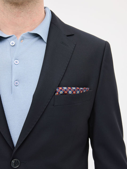 Men's Winter Suit Slim Fit Dark Blue
