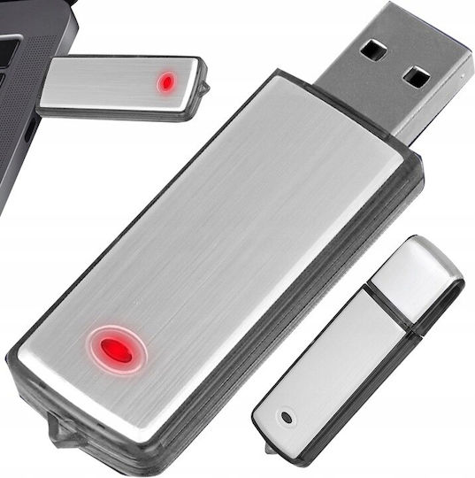 Dispozitiv de Supraveghere Argintiu Cu Capacitate de 16GB