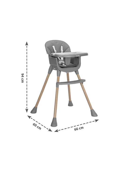 Lorelli Vanilla Highchair 3 in 1 with Adjustable Height Green