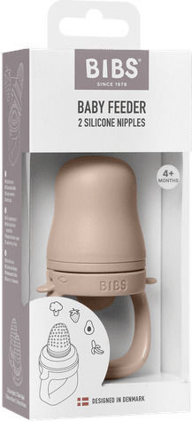 Bibs Silicone Baby Feeder for 4+ months Pink