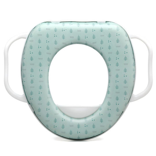 Kiokids Toddler Toilet Seat with Handles Green