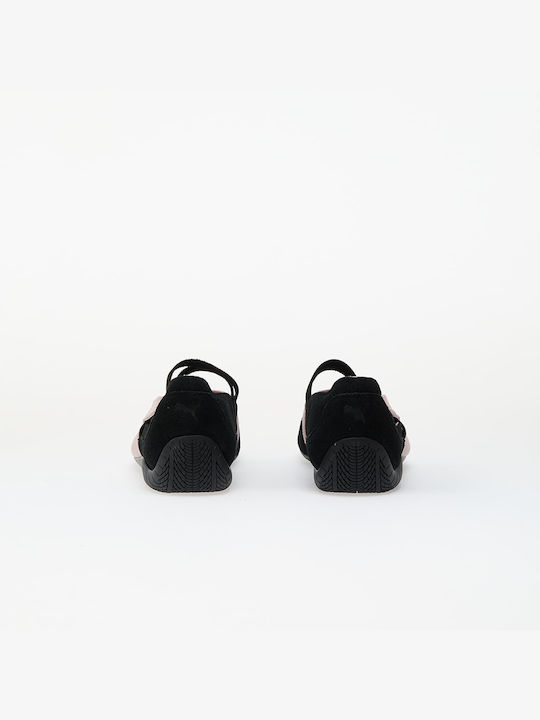 Women's Ballerina Shoes Black/Mauve Mist