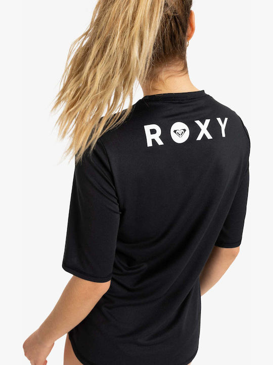 Roxy Waves Αντηλιακή Μπλούζα Μαύρη