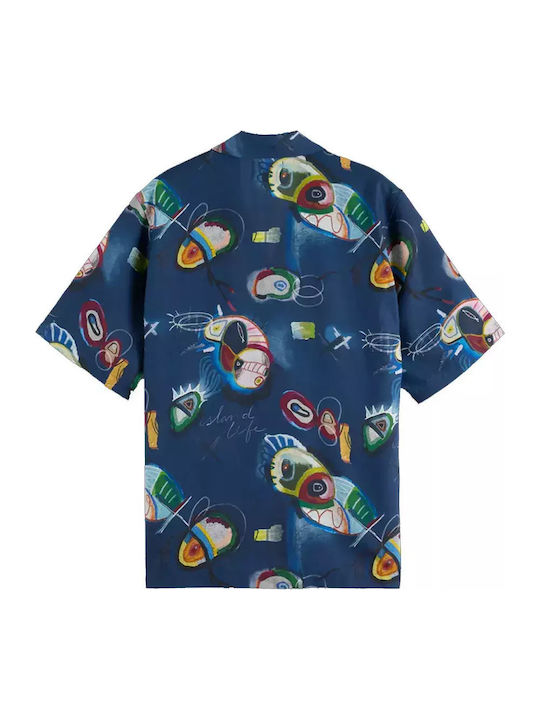 Scotch & Soda Abstract Island Night Shirt Abstract Island Night