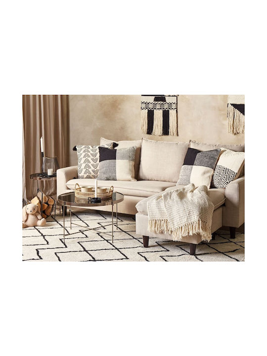 Beliani Sofa-Kissen aus 100% Baumwolle Mehrfarbig 45x45cm