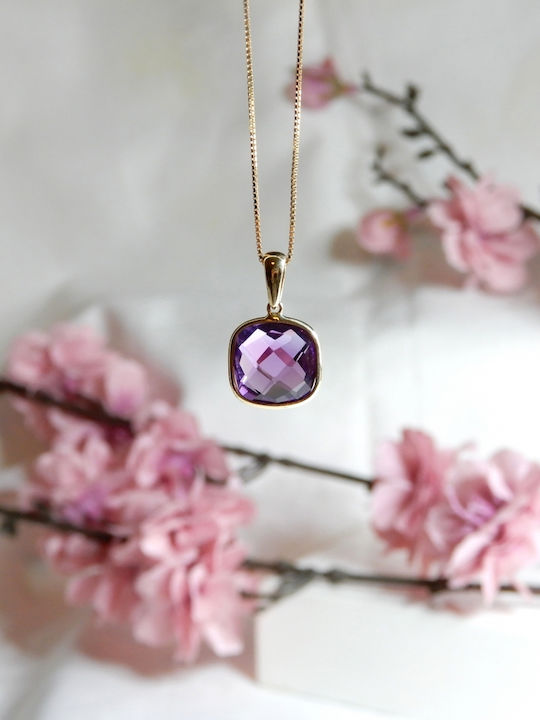 Art d or Комплект с Колие & Обеци от Злато 14K с Камъни