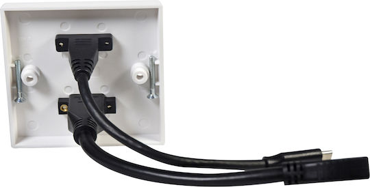Av Link Wall Plate Usb-c/hdmi 8k 122.387uk