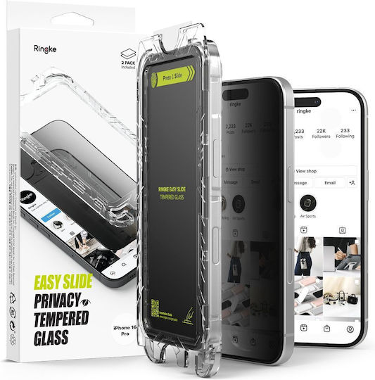 Ringke Privacy Tempered Glass 2τμχ (Galaxy S25 Ultra)