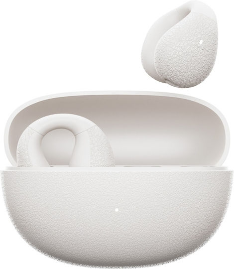 QCY Crossky C10 Open Ear Bluetooth Handsfree Headphones with Sweat Resistance and White Charging Case