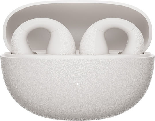 QCY Crossky C10 Open Ear Bluetooth Handsfree Headphones with Sweat Resistance and White Charging Case