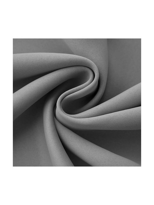 Chios Hellas Perdea Opacă cu Capse Light Grey 140x260cm