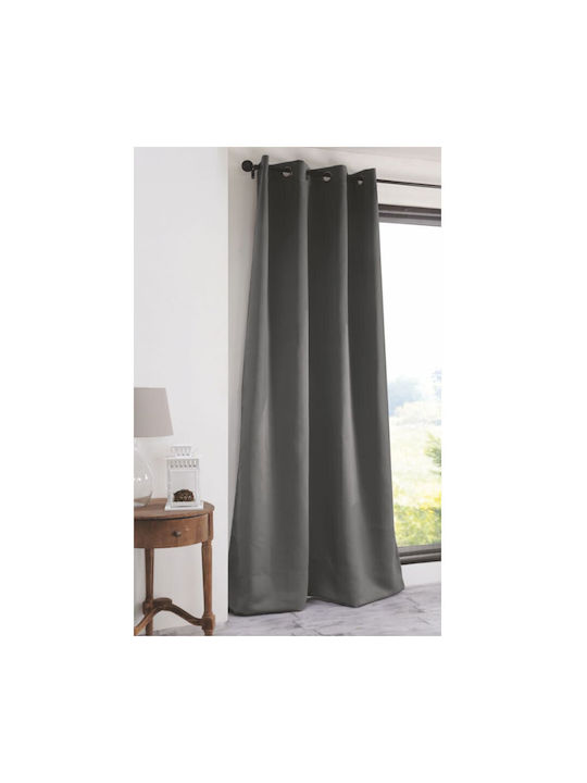 Flamingo Curtain Blackout with Grommet Coveri Dark Grey 140x270cm