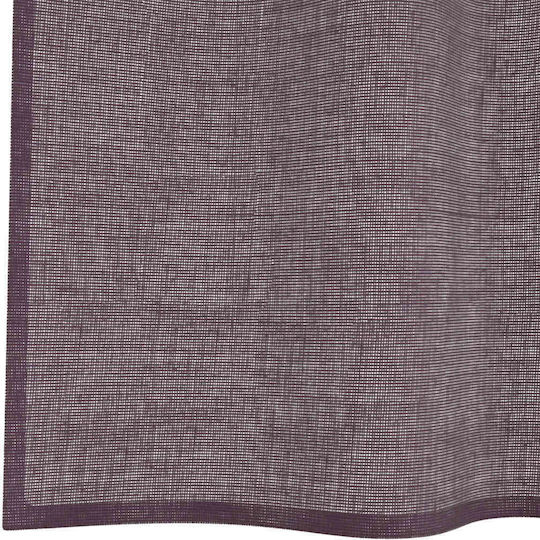 vidaXL Set Vorhänge mit Grommets Voile Lila 140x245cm
