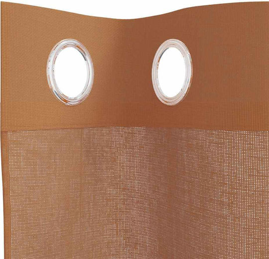 vidaXL Set Curtains with Grommets Woalo Orange 140x300cm