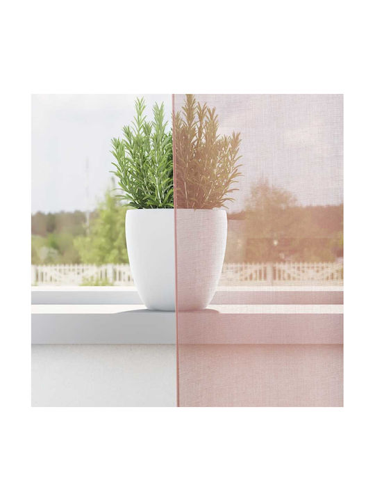 vidaXL Set Perdele Fereastra Cu Capse Roz 140x245cm