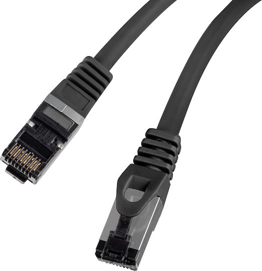 Lanberg S/FTP Cat.8.1 Network Cable Ethernet 0.25m Black