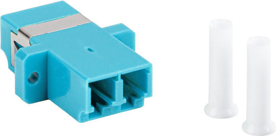 Fiber Optic Network Adapter LC UPC Connectors Lanberg 43375 mm Duplex OM3 Turquoise