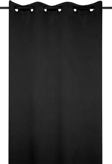 Verdunkelungsvorhang mit Grommets S-F Notte Schwarz 140x280cm