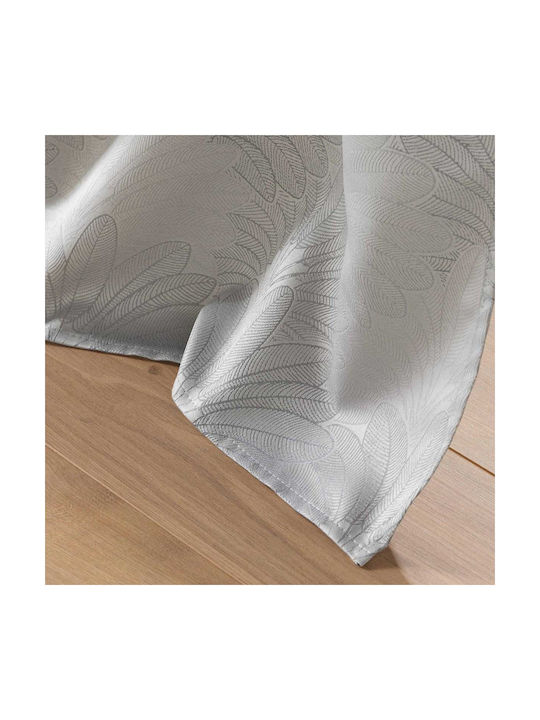 Flamingo Κουρτίνα με Τρουκς Teora Γκρι 140x260εκ.