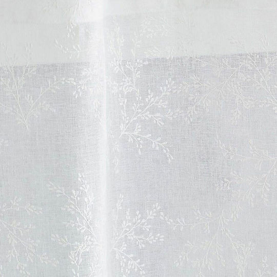 Douceur d'Intérieur Curtain with Tunnel L-c Karla White 70x240cm