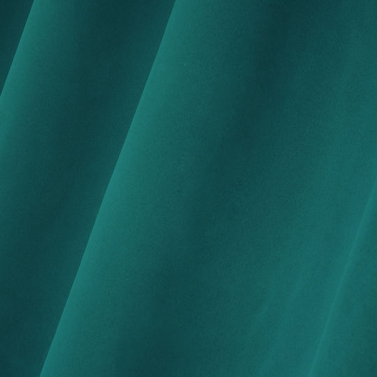 Perdea Opacă Cu Capse S-F Notte Emeraude 140x280 cm