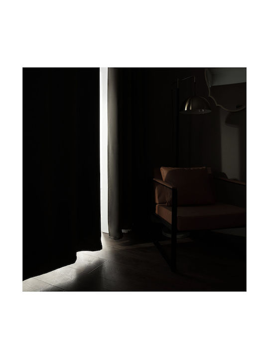 Beauty Home Κουρτίνα Συσκότισης με Τρουκς Καφέ 140x270εκ.