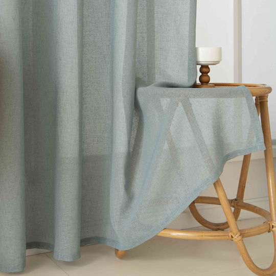 Beauty Home Perdea Cu Capse Fit Art 8447 Turcoaz 140x270cm