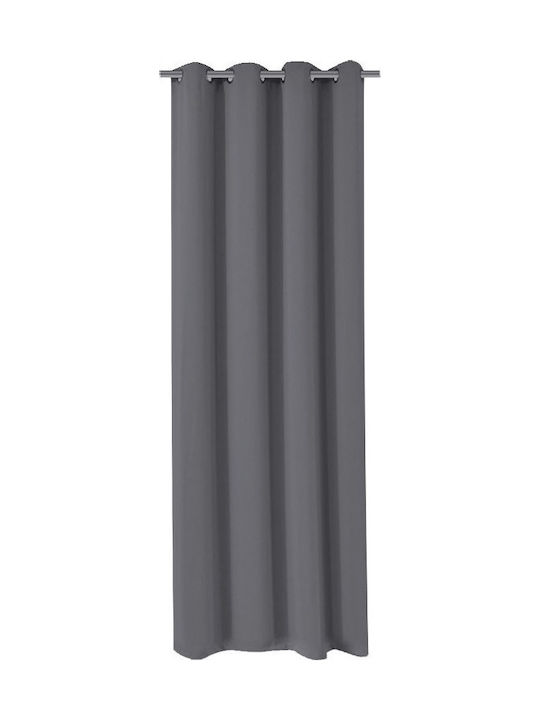 Sidi Home Plast Perdea Opacitate Cu Capse Antracit 140x260cm
