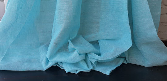 Mit Bleistiftfalten Hellblau 270x280cm Mit Bleistiftfalten Hellblau 270x280cm