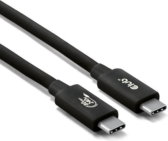 Club3D USB 2.0 Cable USB-C male - USB-C 240W PD Μαύρο 1.2m