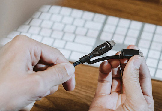 Nomad Kevlar Regular USB 2.0 Cablu USB-C bărbătesc - USB-C 240W Negru 1.5m