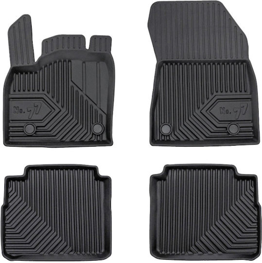 Frogum Set of Front and Rear Mats 4pcs for Nissan X-Trail 2021 Black