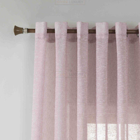 My Home Luxury Curtain with Grommet A6023-27 Pink 270x290cm